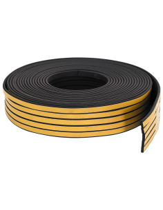Nastro adesivo per finestre Nero 8 x 3 mm 12 m Schiuma EPDM 2