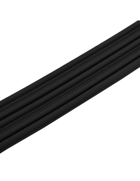 Nastro adesivo per finestre Nero 9 x 6 mm 12 m Schiuma EPDM