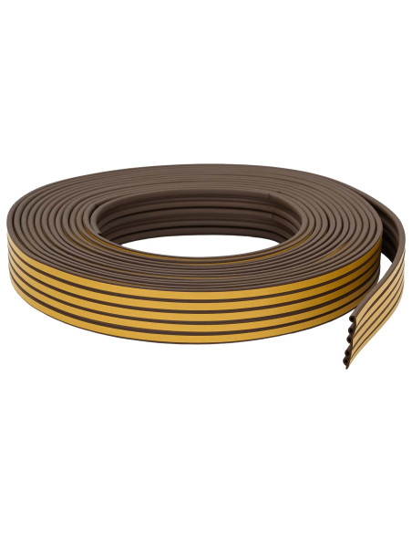 Nastro adesivo per finestre Marrone 9 x 6 mm 12 m Schiuma EPDM