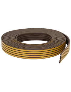 Nastro adesivo per finestre Marrone 9 x 6 mm 25 m Schiuma EPDM 2