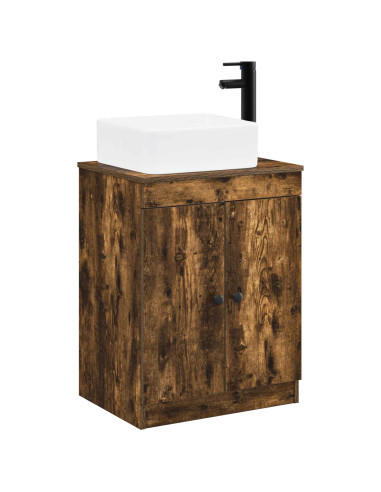 Set di mobili per il bagno Rovere Fumo Legno ingegnerizzato