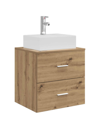 Set di Armadi da Bagno 3 pz Rovere Artigianale
