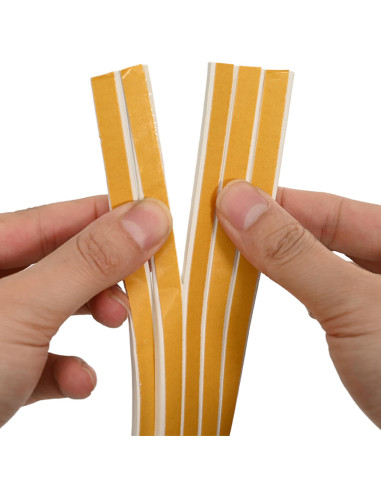 Nastro adesivo per finestre Bianco 15 x 8 mm 25 m Schiuma EPDM