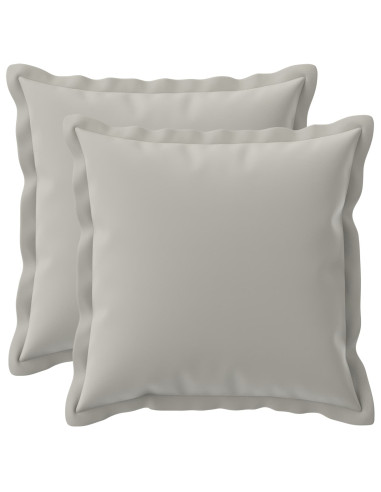 Federa 2 pz HOUTEN Grigio 45 x 45 cm Poliestere