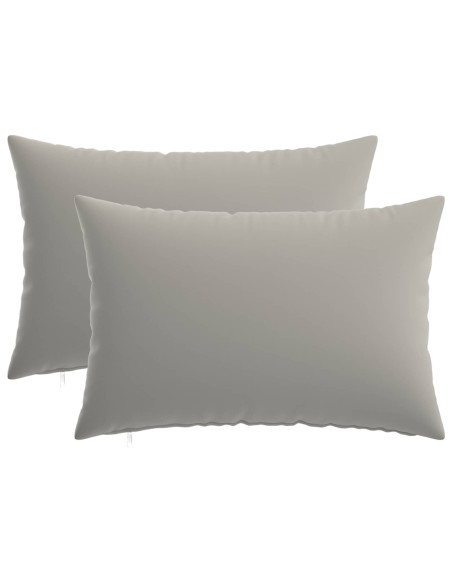 Federa 2 pcs HEERLEN Grigio 50 x 80 cm Poliestere