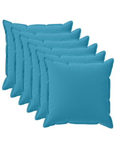 Federa 6 pz HOUTEN Azzurro 45 x 45 cm Poliestere
