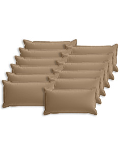 Federa 12 pz HOUTEN Tortora 40 x 80 cm Poliestere