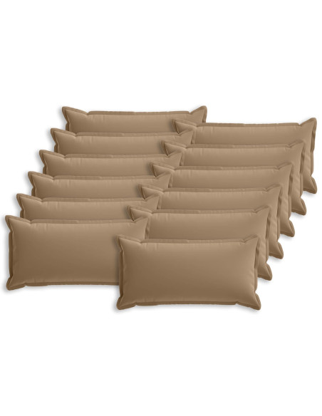 Federa 12 pz HOUTEN Tortora 40 x 80 cm Poliestere