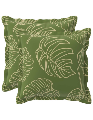 Federa 2 pz HOUTEN Design a foglia 45 x 45 cm Poliestere
