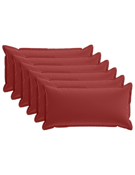 Federa 6 pz HOUTEN Rosso Vino 40 x 80 cm Poliestere