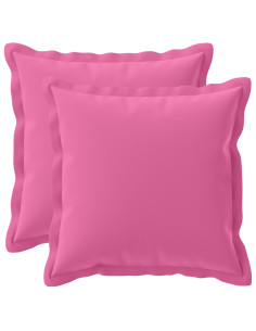 Federa 2 pz HOUTEN Rosa 45 x 45 cm Poliestere
