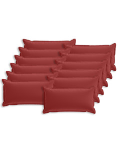 Federa 12 pz HOUTEN Rosso Vino 40 x 80 cm Poliestere