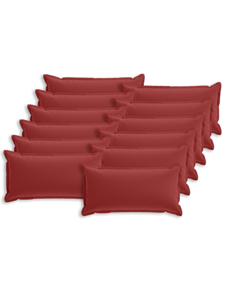 Federa 12 pz HOUTEN Rosso Vino 40 x 80 cm Poliestere