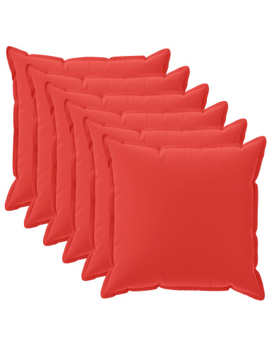 Federa 6 pz HOUTEN Rosso 45 x 45 cm Poliestere