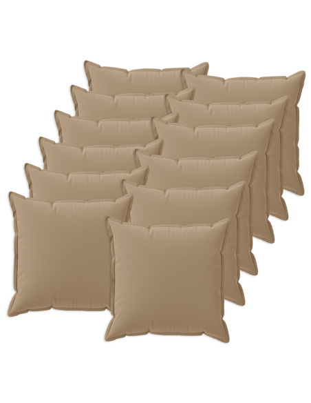 Federa 12 pz HOUTEN Tortora 45 x 45 cm Poliestere