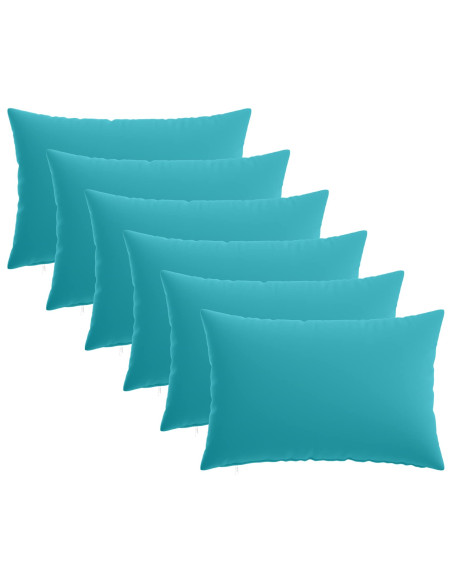 Federa 6 pcs HEERLEN Turchese 50 x 80 cm Poliestere