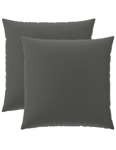 Federa 2 pcs HEERLEN Antracite 60 x 60 cm Poliestere