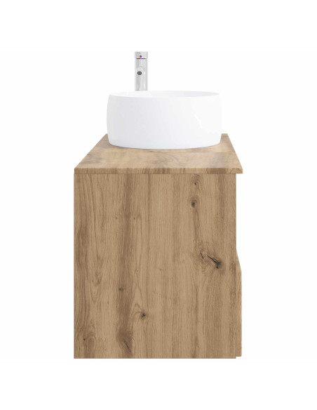 Set di mobili per il bagno 2 pz Rovere Artigianale