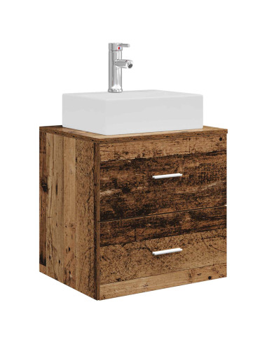 Set di Armadi da Bagno 3 pz Legno antico 49,5 x 41 x 62,5 cm