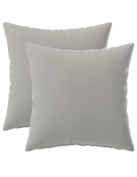 Federa 2 pcs HEERLEN Grigio 35 x 35 cm Poliestere