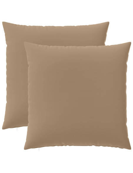 Federa 2 pz HEERLEN Tortora 60 x 60 cm Poliestere
