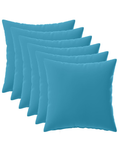 Federa 6 pcs HEERLEN Azzurro 35 x 35 cm Poliestere