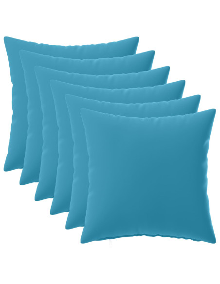 Federa 6 pcs HEERLEN Azzurro 35 x 35 cm Poliestere