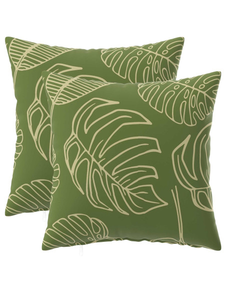 Federa 2 pcs HEERLEN Design a foglia 35 x 35 cm Poliestere