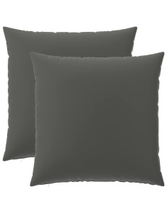 Federa 2 pcs HEERLEN Antracite 65 x 65 cm Poliestere