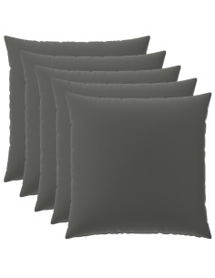 Federa 6 pcs HEERLEN Antracite 65 x 65 cm Poliestere