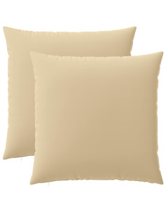 Federa 2 pcs HEERLEN Beige 65 x 65 cm Poliestere