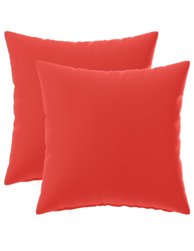 Federa 2 pcs HEERLEN Rosso 35 x 35 cm Poliestere