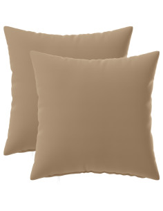 Federa 2 pz HEERLEN Tortora 35 x 35 cm Poliestere