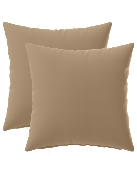 Federa 2 pz HEERLEN Tortora 35 x 35 cm Poliestere
