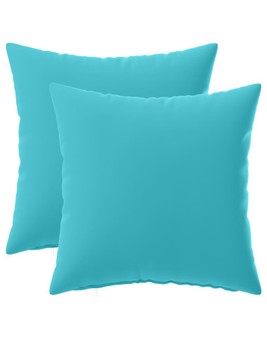 Federa 2 pcs HEERLEN Turchese 35 x 35 cm Poliestere