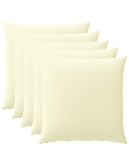 Federa 6 pcs HEERLEN Crema 65 x 65 cm Poliestere