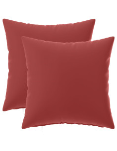 Federa 2 pcs HEERLEN Rosso Vino 35 x 35 cm Poliestere