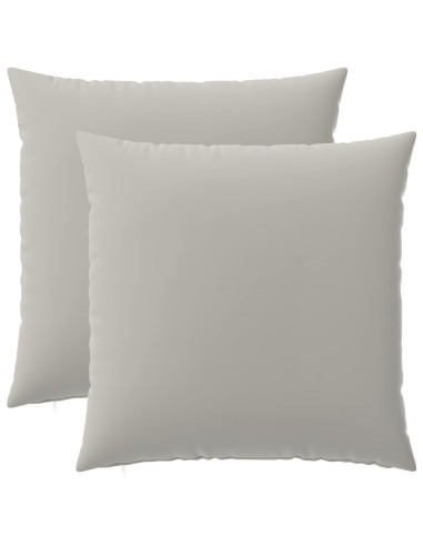 Federa 2 pcs HEERLEN Grigio 65 x 65 cm Poliestere