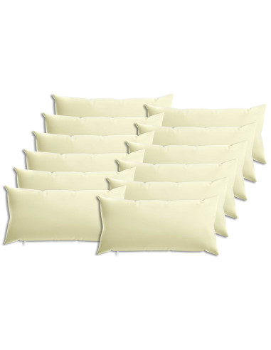 Federa 12 pcs HEERLEN Crema 40 x 80 cm Poliestere