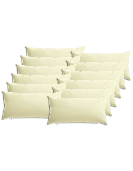 Federa 12 pcs HEERLEN Crema 40 x 80 cm Poliestere