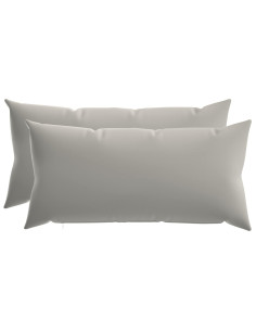 Federa 2 pcs HEERLEN Grigio 40 x 80 cm Poliestere