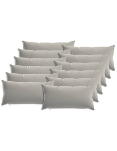Federa 12 pcs HEERLEN Grigio 40 x 80 cm Poliestere