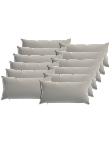 Federa 12 pcs HEERLEN Grigio 40 x 80 cm Poliestere