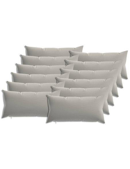 Federa 12 pcs HEERLEN Grigio 40 x 80 cm Poliestere