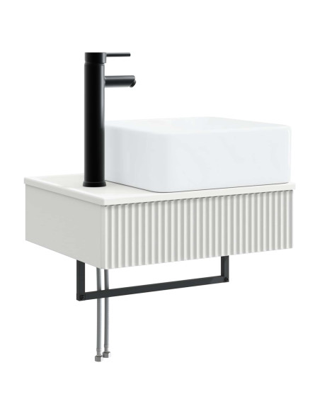 Set di mobili per il bagno 3 pz Bianco 33 x 34,5 x 160 cm