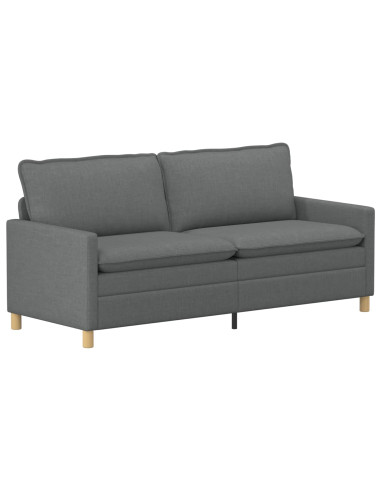 Set di divani 2 pz Grigio Scuro Tessuto