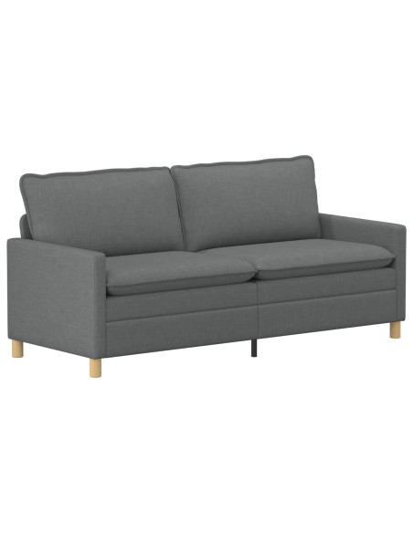 Set di divani 2 pz Grigio Scuro Tessuto