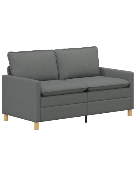 Set di divani 2 pz Grigio Scuro Tessuto