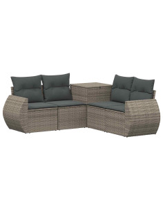 Set di divani 5 pz Grigio e Grigio Scuro 2