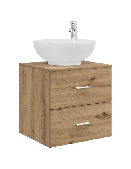 Set di mobili per il bagno 3 pz Rovere Artigianale